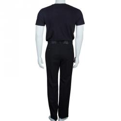 Alexander McQueen Black Tux Wool Trousers M