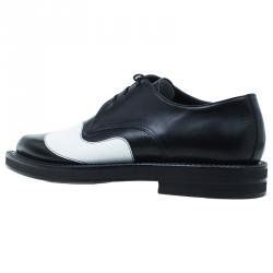 Pre Owned Alexander McQueen Black and White Derby Size 43 