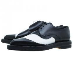 Pre Owned Alexander McQueen Black and White Derby Size 43 