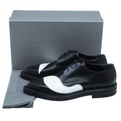 Pre Owned Alexander McQueen Black and White Derby Size 43 