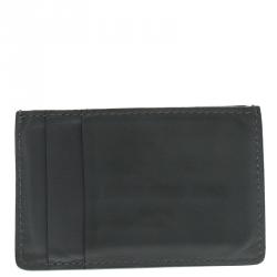 Alexander McQueen Grey Leather Card Holder