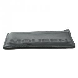 Pre Owned Alexander McQueen Grey Leather Card Holder