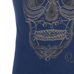 Alexander McQueen Blue Skull Men's T-Shirt S