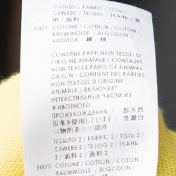 Pre Owned Alexander McQueen Yellow Buckle Detail Polo T-Shirt  XS