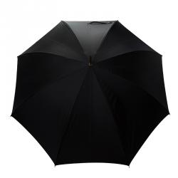 Pre Owned Alexander McQueen Black Crown Skull Umbrella