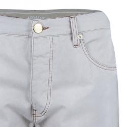 Pre Owned بنطال جينز أرماني كوليزوني J07 دنيم واسع M/L