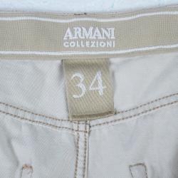 Pre Owned  بنطال جينز أرماني كوليزوني J07 دنيم واسع M/L