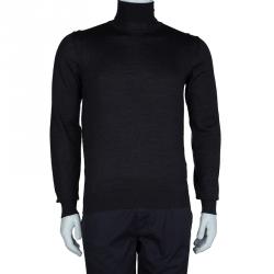 Armani Collezioni Grey Turtleneck Sweater M