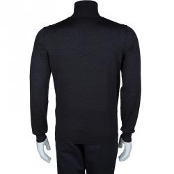 Armani Collezioni Grey Turtleneck Sweater M