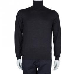 Armani Collezioni Grey Turtleneck Sweater L