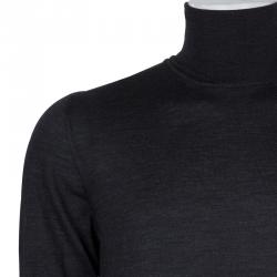 Armani Collezioni Grey Turtleneck Sweater L