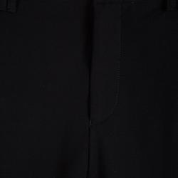 Pre Owned Armani Collezioni Black Jersey Straight Fit Trousers XXXL