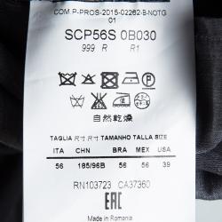 Pre Owned Armani Collezioni Black Jersey Straight Fit Trousers XXXL