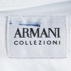 Pre Owned Armani Collezioni White Cotton Long Sleeve Shirt XXXL
