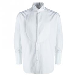 Pre Owned Armani Collezioni White Cotton Long Sleeve Shirt XXXXL