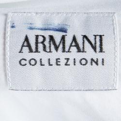 Pre Owned Armani Collezioni White Cotton Long Sleeve Shirt XXXXL
