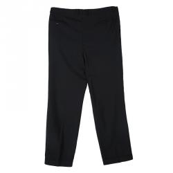Pre Owned Armani Collezioni Black Regular Fit Trousers 5XL