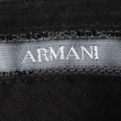 Pre Owned Armani Collezioni Black Regular Fit Trousers 5XL