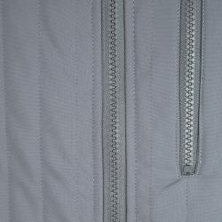 Pre Owned Armani Collezioni Grey Zip Front Jacket L