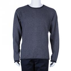 Pre Owned Armani Collezioni Men's Grey Cashmere Sweater XXL