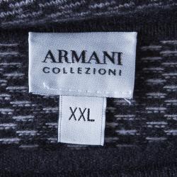Pre Owned Armani Collezioni Men's Grey Cashmere Sweater XXL