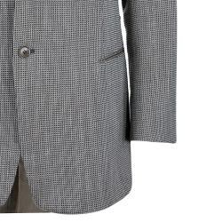 Armani Collezioni Men's Monochrome Tweed Blazer XL