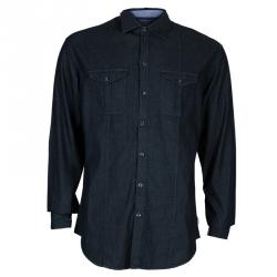 مملوكة مسبقًا Armani Collezioni Men's Grey Shirt L