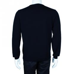 Armani Collezioni Men's Black Knit Jumper S