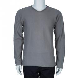 Armani Collezioni Men's Grey Cashmere Pullover M