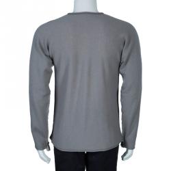 Armani Collezioni Men's Grey Cashmere Pullover M