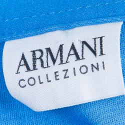 Pre Owned Armani Collezioni Men's Blue Polo Shirt XXL