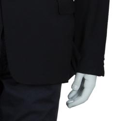 Pre Owned Armani Collezioni Men's Black Blazer XL