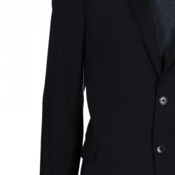 Pre Owned Armani Collezioni Men's Black Blazer XL
