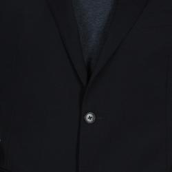Pre Owned Armani Collezioni Men's Black Blazer XL