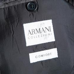 Pre Owned Armani Collezioni Men's Black Blazer XL