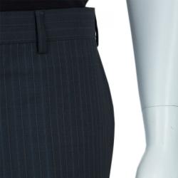 Pre Owned Armani Collezioni  Grey Striped Trousers XXL