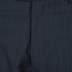 Pre Owned Armani Collezioni  Grey Striped Trousers XXL