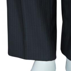 Pre Owned Armani Collezioni  Grey Striped Trousers XXL