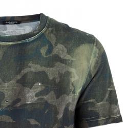 Pre Owned Balmain Mens Camouflage T-Shirt L