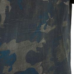 Pre Owned Balmain Mens Camouflage T-Shirt L
