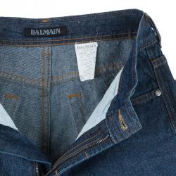 Pre Owned Balmain Men's Blue Denim Jeans M