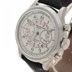 Baume & Mercier White Stainless Steel UAE Limited Edition Capeland 10096 Men's Wristwatch 44MM
