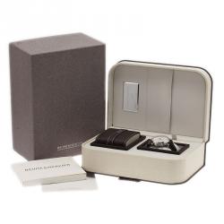 Pre Owned Baume & Mercier White Stainless Steel Limited Edition Capeland Men's Wristwatch 44MM