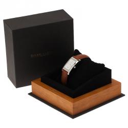Pre Owned Baume & Mercier White Stainless Steel Hampton Men's Wristwatch 25MM