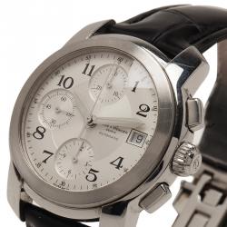 Baume & Mercier Black Stainless Steel Capeland Men's Wristwatch 38MM