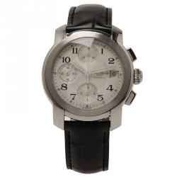 Baume & Mercier Black Stainless Steel Capeland Men's Wristwatch 38MM