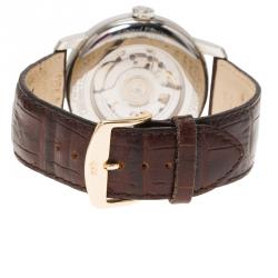 Pre Owned Baume and Mercier Silver Stainless Steel Classima Limited Edition Men's Wristwatch 42MM