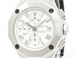 Pre Owned Baume & Mercier White Stainless Steel Riviera XXL Men's Wristwatch 43MM