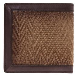Pre Owned Berluti Brown Woven Leather Bifold Wallet