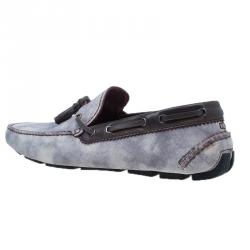 Berluti Grey Shaded Suede Loafers Size 43.5 